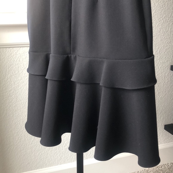 SALONI Stunning Plunge Ruffle Little Black Dress - Picture 8 of 8